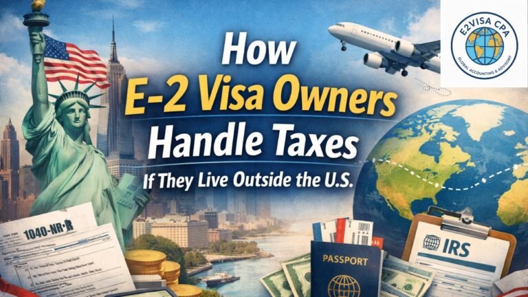 How E-2 Visa Owners Handle Taxes If They Live Outside the U.S.